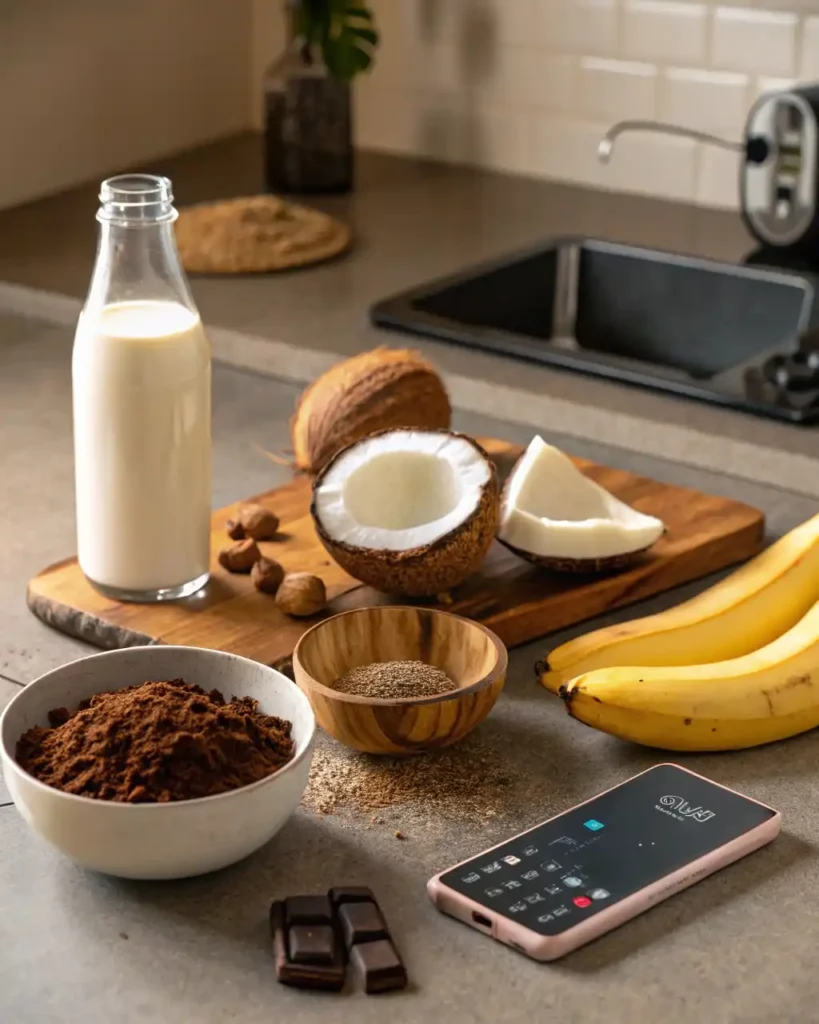 Helado Vegano Irresistible: Recetas, Beneficios Y Secretos Que Enamoran 1 Ingredientes para preparar helado vegano casero